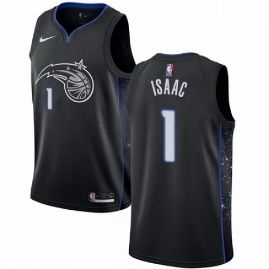 Mens Nike Orlando Magic 1 Jonathan Isaac Swingman Black NBA Jersey City Edition Mens Nike Orlando Magic 1 Jonathan Isaac Swingman Black NBA Jersey City Edition