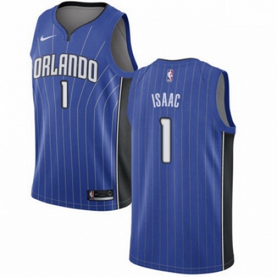 Mens Nike Orlando Magic 1 Jonathan Isaac Swingman Royal Blue Road NBA Jersey Icon Edition Mens Nike Orlando Magic 1 Jonathan Isaac Swingman Royal Blue Road NBA Jersey Icon Edition