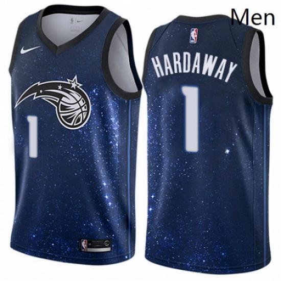 Mens Nike Orlando Magic 1 Penny Hardaway Authentic Blue NBA Jersey City Edition Mens Nike Orlando Magic 1 Penny Hardaway Authentic Blue NBA Jersey City Edition