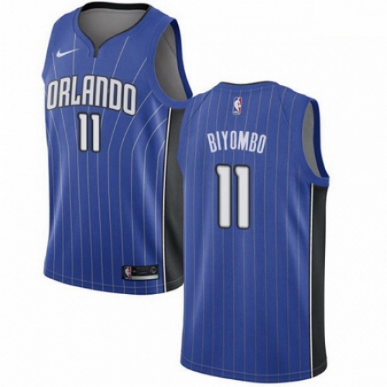 Mens Nike Orlando Magic 11 Bismack Biyombo Swingman Royal Blue Road NBA Jersey Icon Edition Mens Nike Orlando Magic 11 Bismack Biyombo Swingman Royal Blue Road NBA Jersey Icon Edition