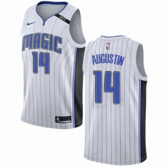 Mens Nike Orlando Magic 14 DJ Augustin Swingman NBA Jersey Association Edition Mens Nike Orlando Magic 14 DJ Augustin Swingman NBA Jersey Association Edition