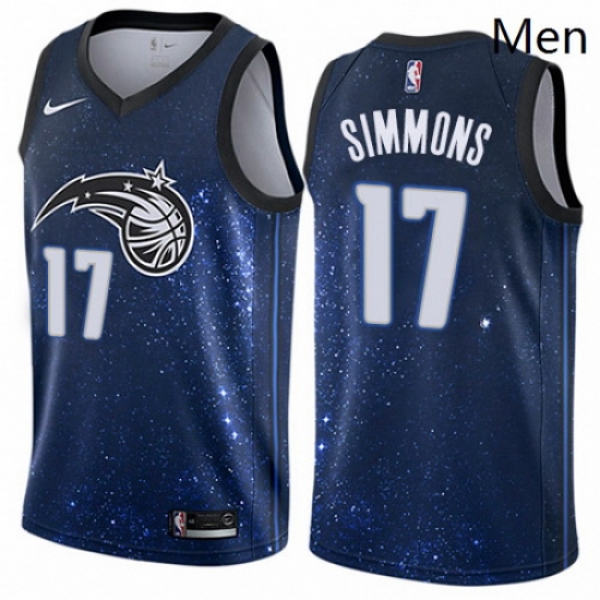 Mens Nike Orlando Magic 17 Jonathon Simmons Swingman Blue NBA Jersey City Edition Mens Nike Orlando Magic 17 Jonathon Simmons Swingman Blue NBA Jersey City Edition