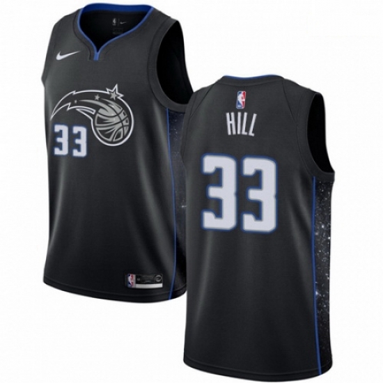 Mens Nike Orlando Magic 33 Grant Hill Swingman Black NBA Jersey City Edition Mens Nike Orlando Magic 33 Grant Hill Swingman Black NBA Jersey City Edition