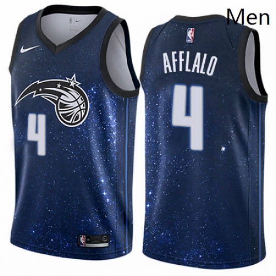 Mens Nike Orlando Magic 4 Arron Afflalo Authentic Blue NBA Jersey City Edition Mens Nike Orlando Magic 4 Arron Afflalo Authentic Blue NBA Jersey City Edition