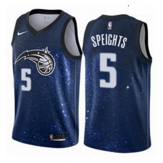 Mens Nike Orlando Magic 5 Marreese Speights Authentic Blue NBA Jersey City Edition Mens Nike Orlando Magic 5 Marreese Speights Authentic Blue NBA Jersey City Edition