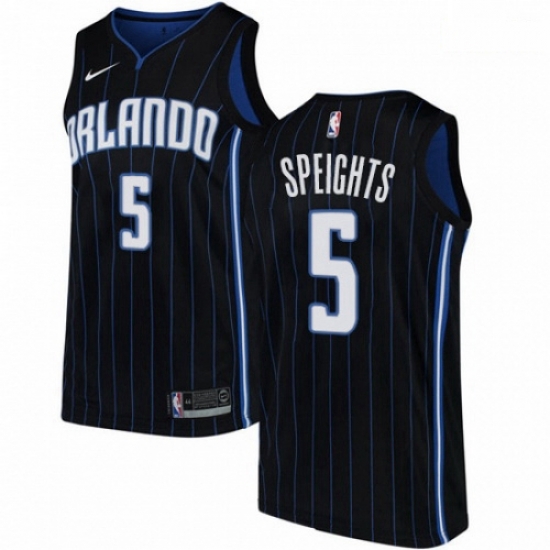 Mens Nike Orlando Magic 5 Marreese Speights Swingman Black Alternate NBA Jersey Statement Edition Mens Nike Orlando Magic 5 Marreese Speights Swingman Black Alternate NBA Jersey Statement Edition