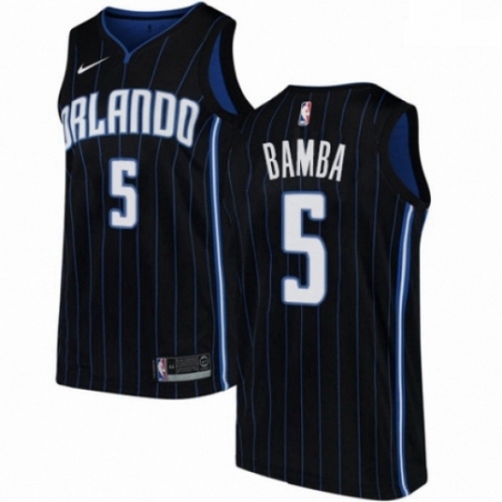 Mens Nike Orlando Magic 5 Mohamed Bamba Authentic Black NBA Jersey Statement Edition Mens Nike Orlando Magic 5 Mohamed Bamba Authentic Black NBA Jersey Statement Edition