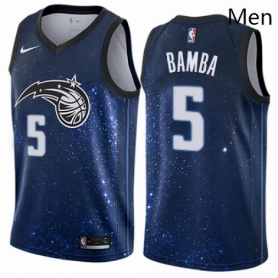 Mens Nike Orlando Magic 5 Mohamed Bamba Swingman Blue NBA Jersey City Edition Mens Nike Orlando Magic 5 Mohamed Bamba Swingman Blue NBA Jersey City Edition