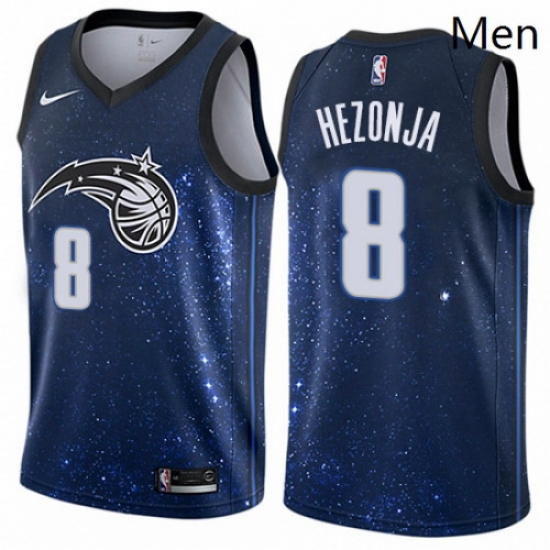 Mens Nike Orlando Magic 8 Mario Hezonja Swingman Blue NBA Jersey City Edition Mens Nike Orlando Magic 8 Mario Hezonja Swingman Blue NBA Jersey City Edition