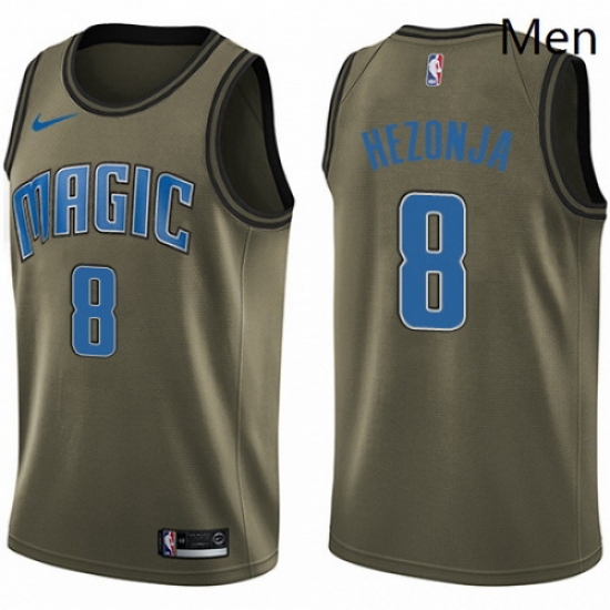 Mens Nike Orlando Magic 8 Mario Hezonja Swingman Green Salute to Service NBA Jersey Mens Nike Orlando Magic 8 Mario Hezonja Swingman Green Salute to Service NBA Jersey