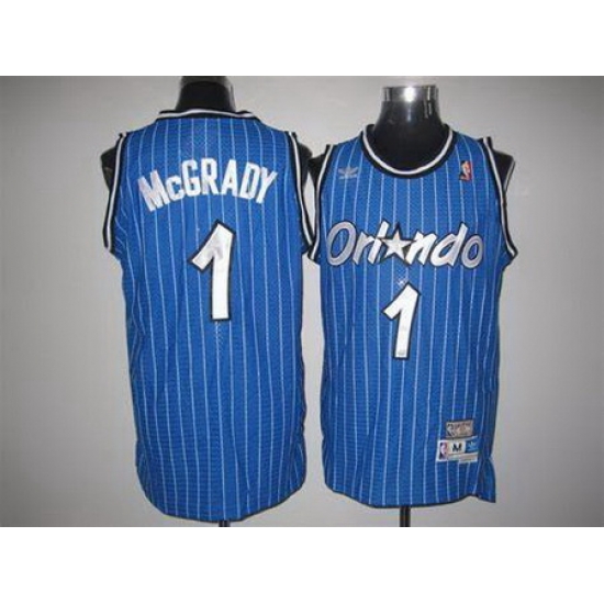 Nike NBA Orlando Magic 1 Tracy McGrady Blue Throwback Swingman Jersey Nike NBA Orlando Magic 1 Tracy McGrady Blue Throwback Swingman Jersey