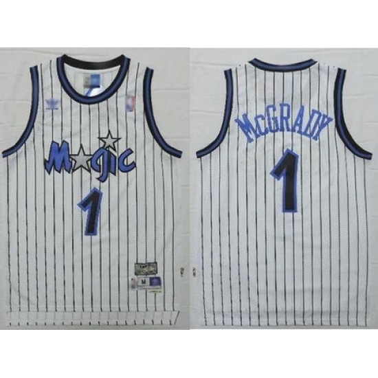 Nike NBA Orlando Magic 1 Tracy McGrady White Throwback Swingman Jersey Nike NBA Orlando Magic 1 Tracy McGrady White Throwback Swingman Jersey