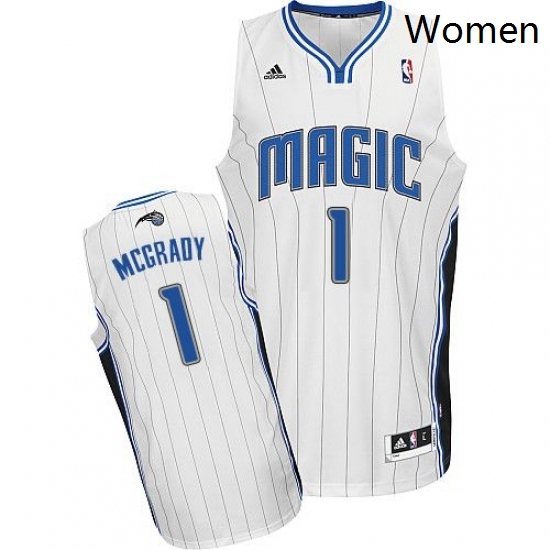 Womens Adidas Orlando Magic 1 Tracy Mcgrady Swingman White Home NBA Jersey Womens Adidas Orlando Magic 1 Tracy Mcgrady Swingman White Home NBA Jersey