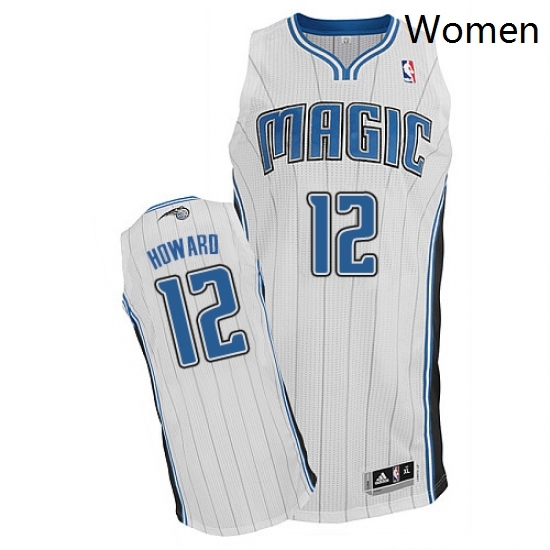 Womens Adidas Orlando Magic 12 Dwight Howard Authentic White Home NBA Jersey Womens Adidas Orlando Magic 12 Dwight Howard Authentic White Home NBA Jersey