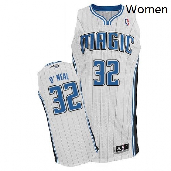 Womens Adidas Orlando Magic 32 Shaquille ONeal Authentic White Home NBA Jersey Womens Adidas Orlando Magic 32 Shaquille ONeal Authentic White Home NBA Jersey