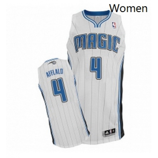 Womens Adidas Orlando Magic 4 Arron Afflalo Authentic White Home NBA Jersey Womens Adidas Orlando Magic 4 Arron Afflalo Authentic White Home NBA Jersey