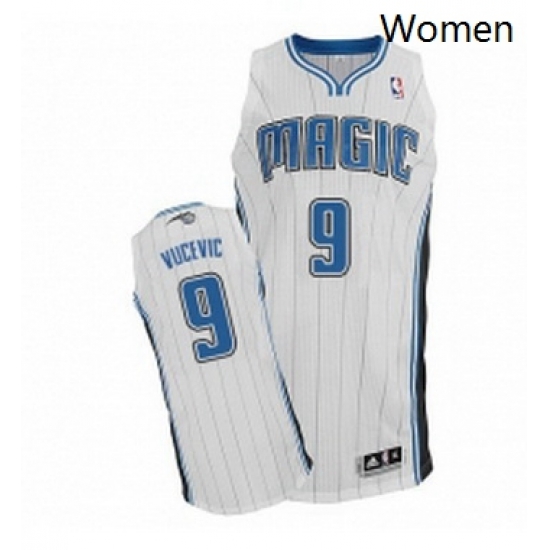 Womens Adidas Orlando Magic 9 Nikola Vucevic Authentic White Home NBA Jersey Womens Adidas Orlando Magic 9 Nikola Vucevic Authentic White Home NBA Jersey