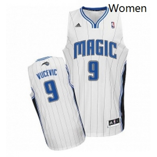 Womens Adidas Orlando Magic 9 Nikola Vucevic Swingman White Home NBA Jersey Womens Adidas Orlando Magic 9 Nikola Vucevic Swingman White Home NBA Jersey
