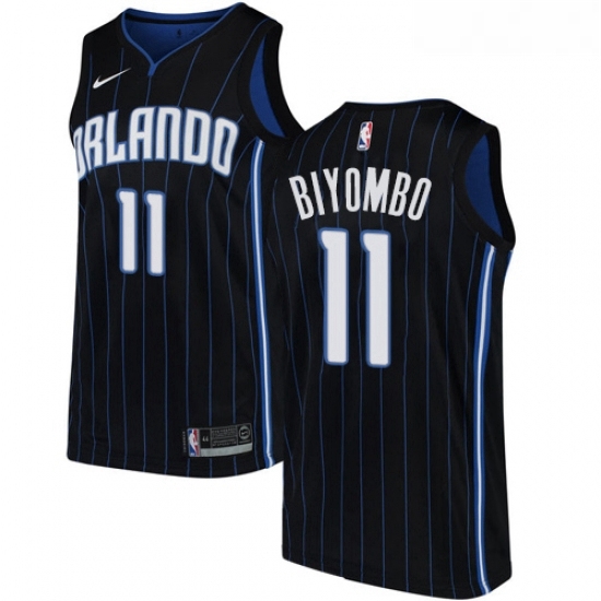 Womens Nike Orlando Magic 11 Bismack Biyombo Swingman Black Alternate NBA Jersey Statement Edition Womens Nike Orlando Magic 11 Bismack Biyombo Swingman Black Alternate NBA Jersey Statement Edition