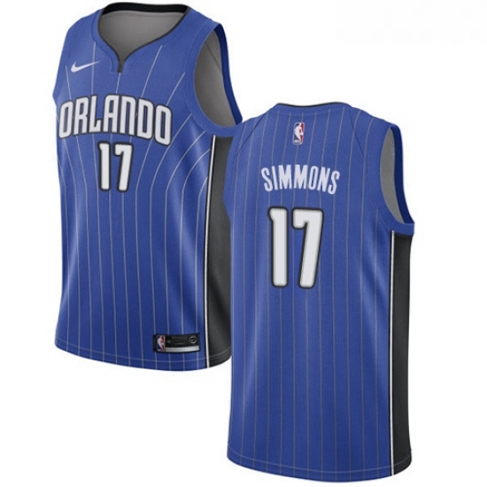 Womens Nike Orlando Magic 17 Jonathon Simmons Swingman Royal Blue Road NBA Jersey Icon Edition 