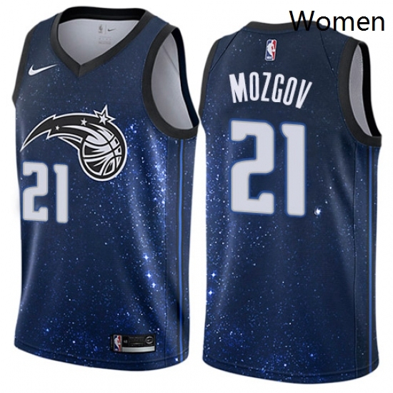 Womens Nike Orlando Magic 21 Timofey Mozgov Swingman Blue NBA Jersey City Edition Womens Nike Orlando Magic 21 Timofey Mozgov Swingman Blue NBA Jersey City Edition