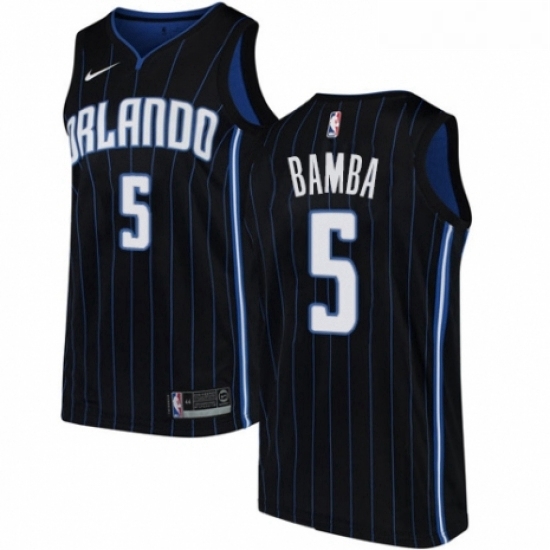 Womens Nike Orlando Magic 5 Mohamed Bamba Authentic Black NBA Jersey Statement Edition Womens Nike Orlando Magic 5 Mohamed Bamba Authentic Black NBA Jersey Statement Edition