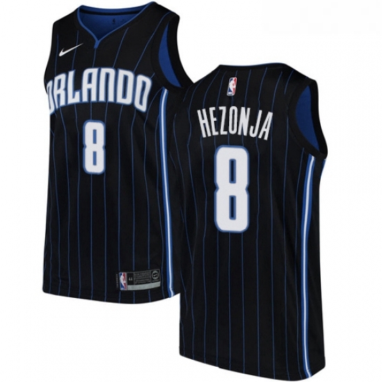 Womens Nike Orlando Magic 8 Mario Hezonja Swingman Black Alternate NBA Jersey Statement Edition Womens Nike Orlando Magic 8 Mario Hezonja Swingman Black Alternate NBA Jersey Statement Edition