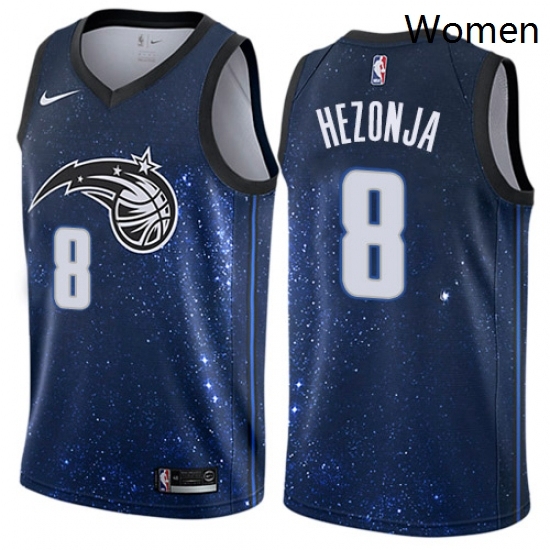 Womens Nike Orlando Magic 8 Mario Hezonja Swingman Blue NBA Jersey City Edition Womens Nike Orlando Magic 8 Mario Hezonja Swingman Blue NBA Jersey City Edition