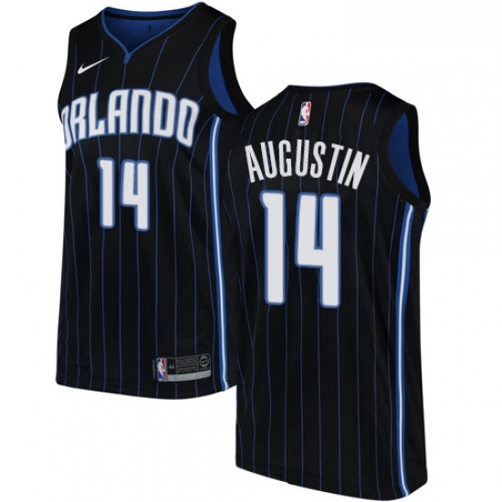 Youth Nike Orlando Magic 14 DJ Augustin Swingman Black Alternate NBA Jersey Statement Edition Youth Nike Orlando Magic 14 DJ Augustin Swingman Black Alternate NBA Jersey Statement Edition