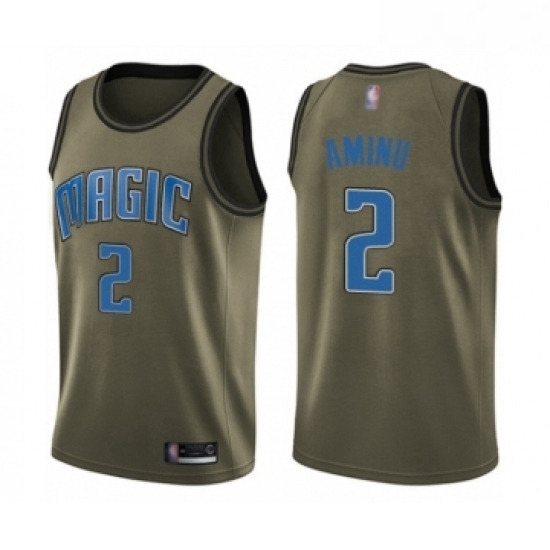 Youth Orlando Magic 2 Al Farouq Aminu Swingman Green Salute to Service Basketball Jers Youth Orlando Magic 2 Al Farouq Aminu Swingman Green Salute to Service Basketball Jers