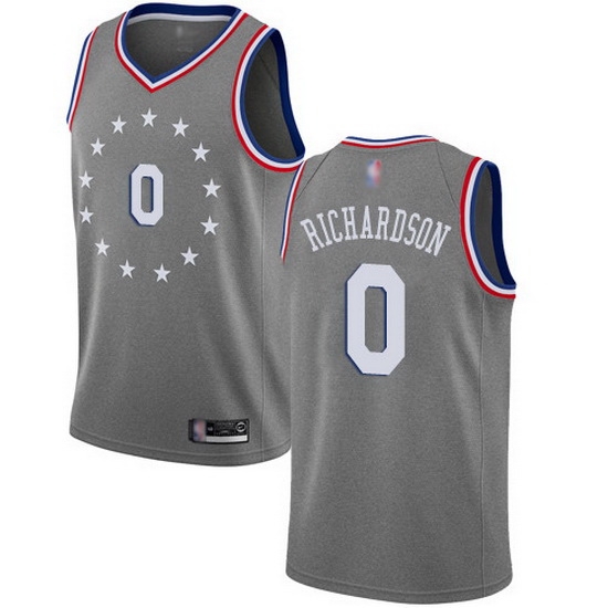 76ers 0 Josh Richardson Gray Basketball Swingman City Edition 2018 19 Jersey 76ers 0 Josh Richardson Gray Basketball Swingman City Edition 2018 19 Jersey