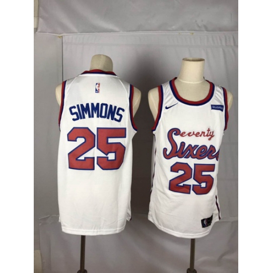 76ers 25 Ben Simmons White Nike Throwback Swingman Jersey 76ers 25 Ben Simmons White Nike Throwback Swingman Jersey