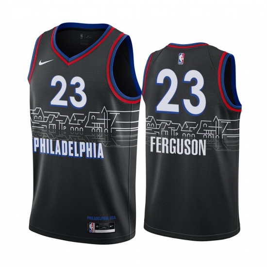 Men Nike Philadelphia 76ers 23 Terrance Ferguson Black NBA Swingman 2020 21 City Edition Jersey Men Nike Philadelphia 76ers 23 Terrance Ferguson Black NBA Swingman 2020 21 City Edition Jersey