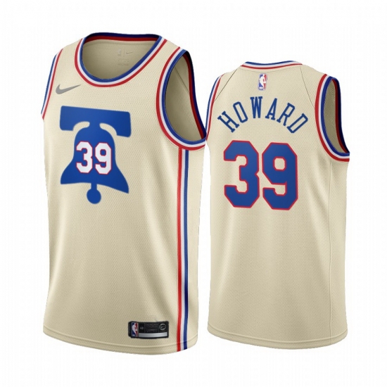 Men Philadelphia 76ers 39 Dwight Howard Cream NBA Swingman 2020 21 Earned Edition Jersey Men Philadelphia 76ers 39 Dwight Howard Cream NBA Swingman 2020 21 Earned Edition Jersey
