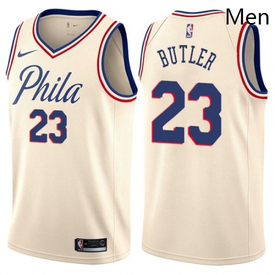 Mens Nike Philadelphia 76ers 23 Jimmy Butler Swingman Cream NBA Jersey City Edition Mens Nike Philadelphia 76ers 23 Jimmy Butler Swingman Cream NBA Jersey City Edition