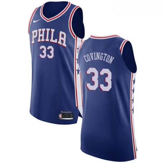 Mens Nike Philadelphia 76ers 33 Robert Covington Authentic Blue Road NBA Jersey Icon Edition Mens Nike Philadelphia 76ers 33 Robert Covington Authentic Blue Road NBA Jersey Icon Edition