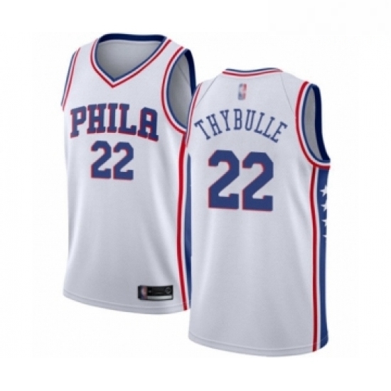 Mens Philadelphia 76ers 22 Mattise Thybulle Swingman White Basketball Jersey Association Edition Mens Philadelphia 76ers 22 Mattise Thybulle Swingman White Basketball Jersey Association Edition