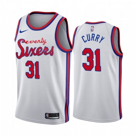 Nike Philadelphia 76ers 31 Seth Curry 2019 20 Unveil Classic Edition White Stitched NBA Jersey Nike Philadelphia 76ers 31 Seth Curry 2019 20 Unveil Classic Edition White Stitched NBA Jersey