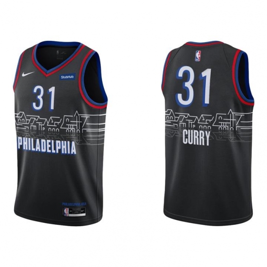 Nike Philadelphia 76ers 31 Seth Curry Black NBA Swingman 2020 21 City Edition Jersey Nike Philadelphia 76ers 31 Seth Curry Black NBA Swingman 2020 21 City Edition Jersey