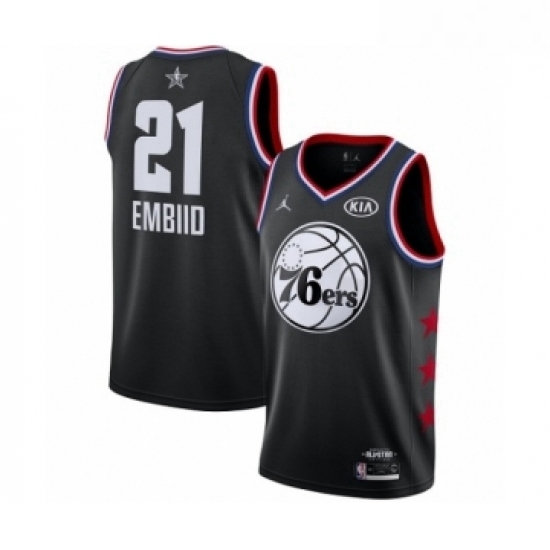 Womens Jordan Philadelphia 76ers 21 Joel Embiid Swingman Black 2019 All Star Game Basketball Jersey Womens Jordan Philadelphia 76ers 21 Joel Embiid Swingman Black 2019 All Star Game Basketball Jersey