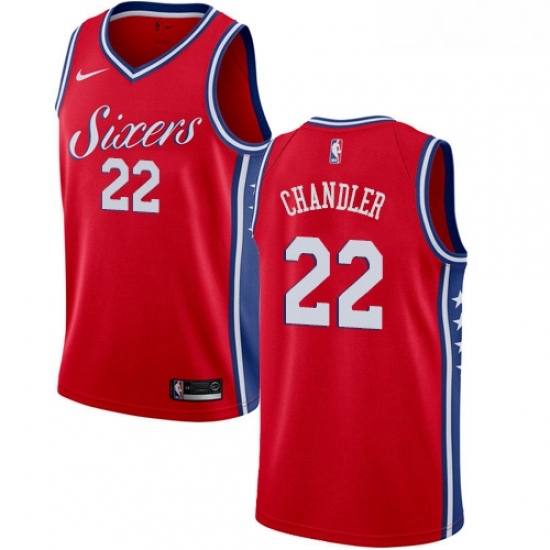 Womens Nike Philadelphia 76ers 22 Wilson Chandler Authentic Red NBA Jersey Statement Edition Womens Nike Philadelphia 76ers 22 Wilson Chandler Authentic Red NBA Jersey Statement Edition