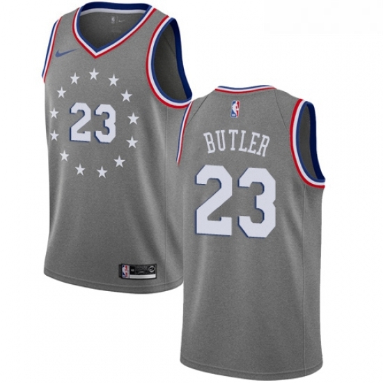 Womens Nike Philadelphia 76ers 23 Jimmy Butler Swingman Gray NBA Jersey City Edition Womens Nike Philadelphia 76ers 23 Jimmy Butler Swingman Gray NBA Jersey City Edition