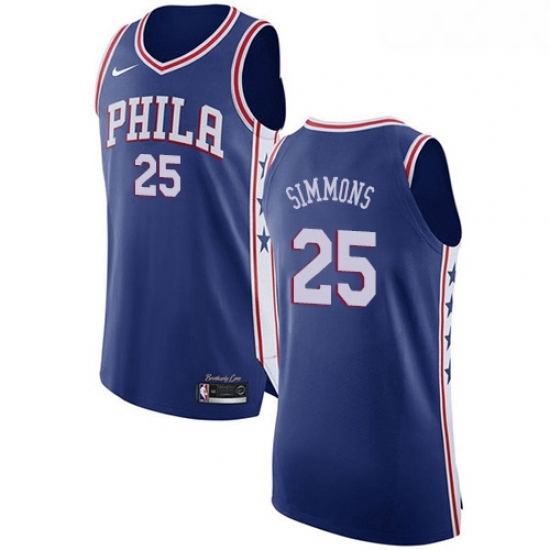 Womens Nike Philadelphia 76ers 25 Ben Simmons Authentic Blue Road NBA Jersey Icon Edition Womens Nike Philadelphia 76ers 25 Ben Simmons Authentic Blue Road NBA Jersey Icon Edition