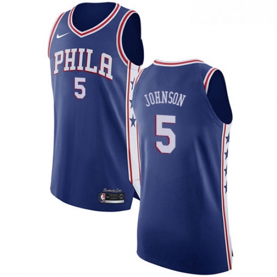 Womens Nike Philadelphia 76ers 5 Amir Johnson Authentic Blue Road NBA Jersey Icon Edition Womens Nike Philadelphia 76ers 5 Amir Johnson Authentic Blue Road NBA Jersey Icon Edition