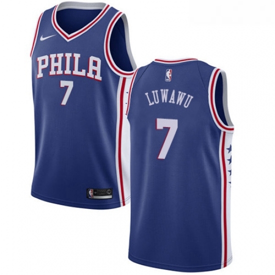 Womens Nike Philadelphia 76ers 7 Timothe Luwawu Swingman Blue Road NBA Jersey Icon Edition Womens Nike Philadelphia 76ers 7 Timothe Luwawu Swingman Blue Road NBA Jersey Icon Edition