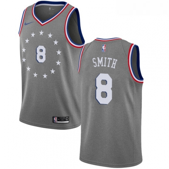 Womens Nike Philadelphia 76ers 8 Zhaire Smith Swingman Gray NBA Jersey City Edition Womens Nike Philadelphia 76ers 8 Zhaire Smith Swingman Gray NBA Jersey City Edition