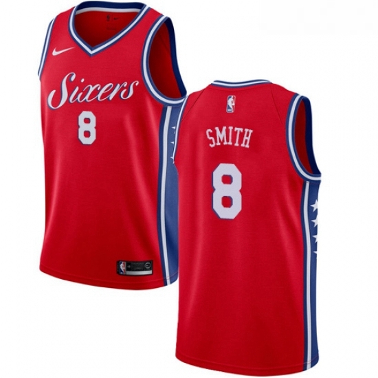 Womens Nike Philadelphia 76ers 8 Zhaire Smith Swingman Red NBA Jersey Statement Edition Womens Nike Philadelphia 76ers 8 Zhaire Smith Swingman Red NBA Jersey Statement Edition