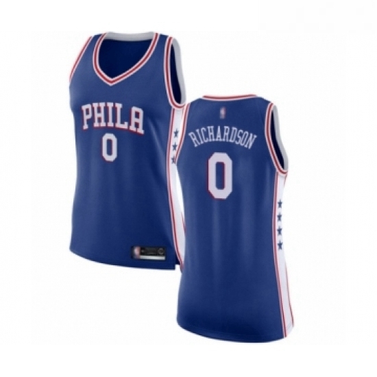 Womens Philadelphia 76ers 0 Josh Richardson Swingman Blue Basketball Jersey Icon Edition Womens Philadelphia 76ers 0 Josh Richardson Swingman Blue Basketball Jersey Icon Edition