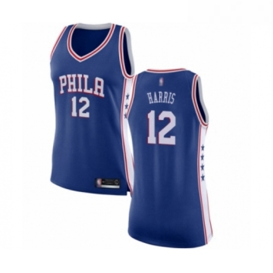 Womens Philadelphia 76ers 12 Tobias Harris Swingman Blue Basketball Jersey Icon Edition Womens Philadelphia 76ers 12 Tobias Harris Swingman Blue Basketball Jersey Icon Edition