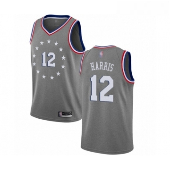 Womens Philadelphia 76ers 12 Tobias Harris Swingman Gray Basketball Jersey City Edition Womens Philadelphia 76ers 12 Tobias Harris Swingman Gray Basketball Jersey City Edition